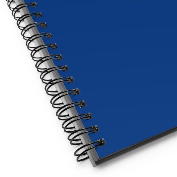 Premium Plain Deep Blue Spiral notebook (Customizable) - Picture 1 of 2